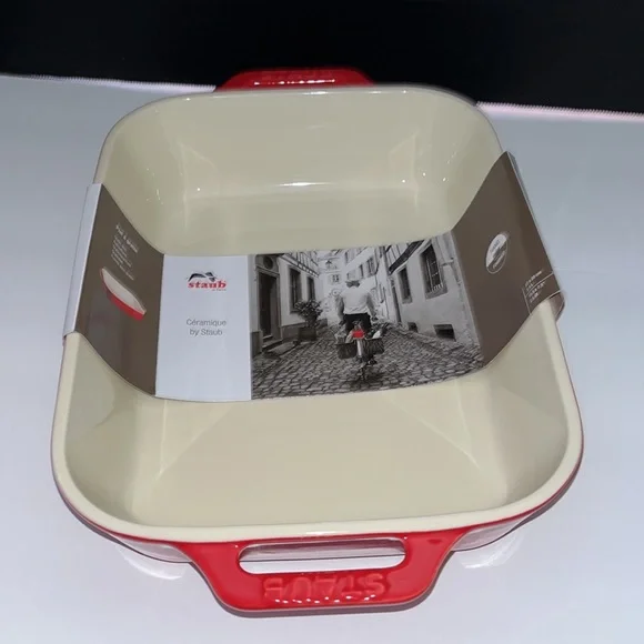 NEW Staub Ceramique Rectan Gratin Baking Dish - Picture 3 of 5